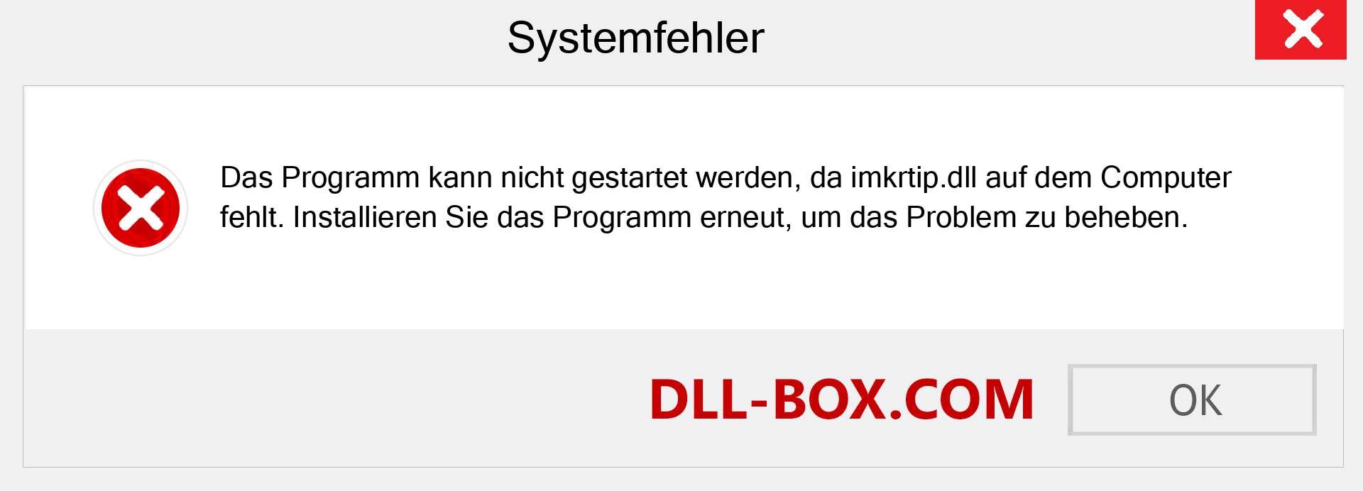 imkrtip.dll-Datei fehlt?. Download für Windows 7, 8, 10 - Fix imkrtip dll Missing Error unter Windows, Fotos, Bildern