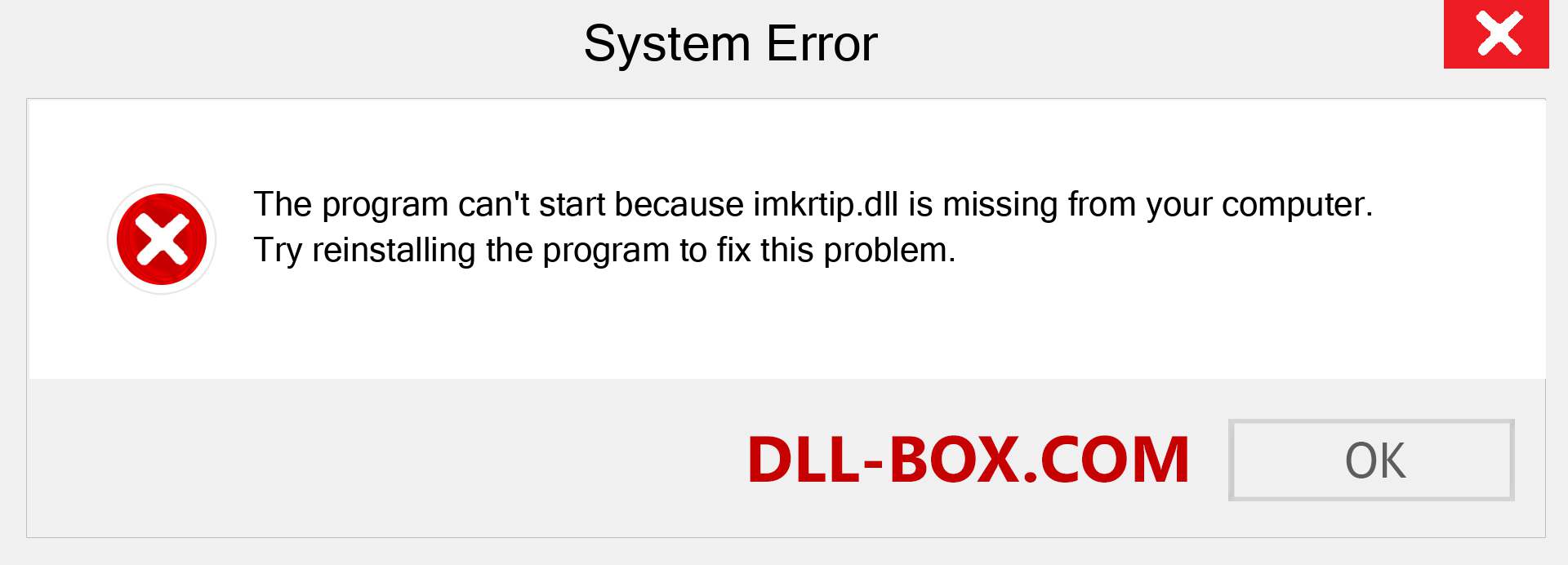  imkrtip.dll file is missing?. Download for Windows 7, 8, 10 - Fix  imkrtip dll Missing Error on Windows, photos, images